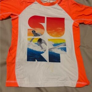 OP Orange and White Rash Guard